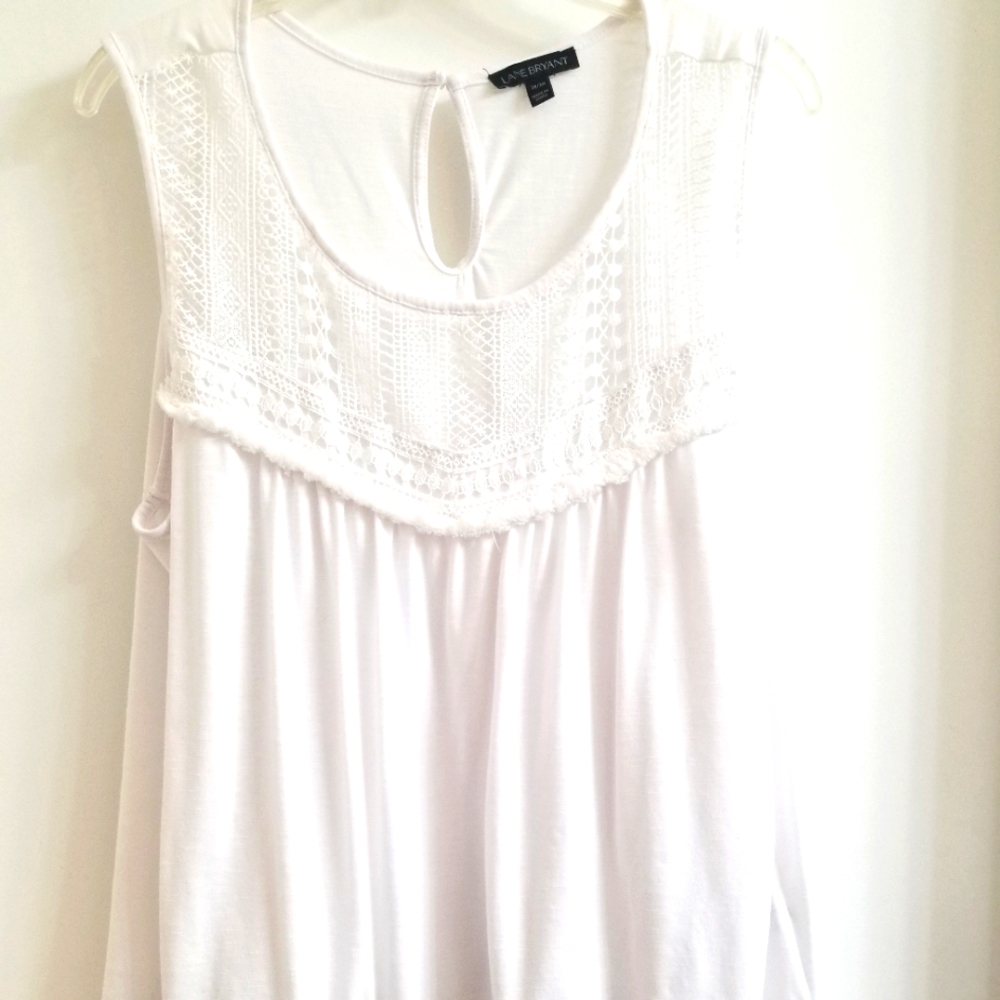 Plus Size White Tank Top